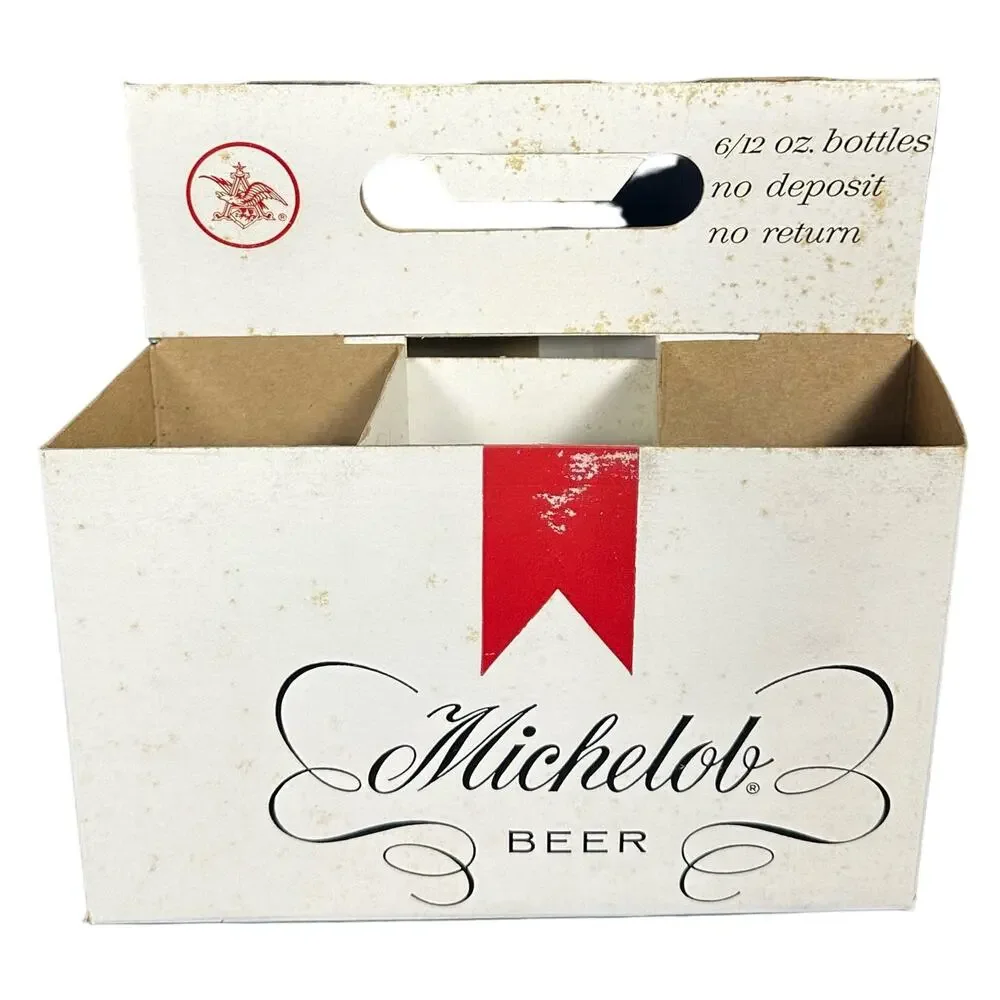 Michelob Beer Bottles 4 Sealed Display Only in Original Carton-Very RARE!